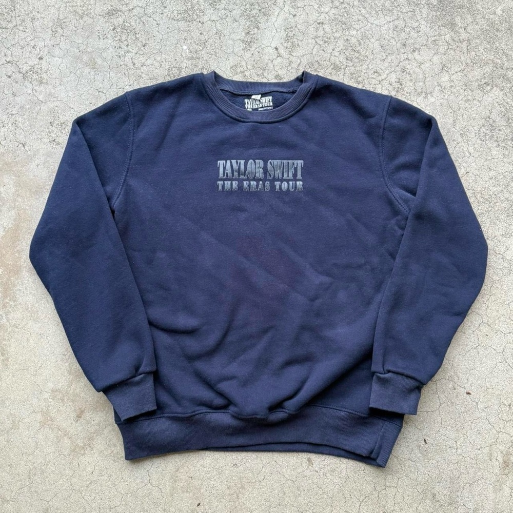 Taylor Swift The Eras Tour Dark Blue Crewneck Sweater